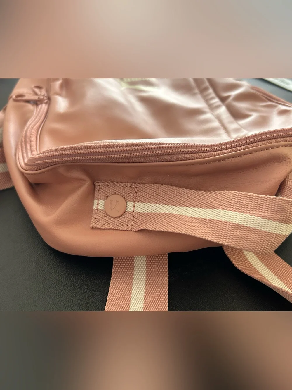 Puma Soft Pink mini backpack FAUX LEATHER